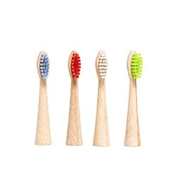 A Good Company Oral-B - Testine per spazzolino da denti, in bambù, multicolore, misura normale