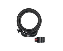 MASTER LOCK Cadeado bicicleta [1,8 m cabo] [combinação] [montagem flexível] [exterior] 8120EURDPRO - Ideal para bicicleta, skate, passeio, corta-relvas e outro equipamento