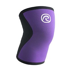 Rehband 5mm kniebandage krachtsport, kniebandage voor Cross Fit & zware training, kniebeschermer van 5 mm neopreen, in vele kleuren en maten, unisex, Kleur:Purper, Maat:XL