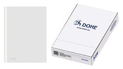 Dohe – Pack of 100 Filing Folder Pockets, 16 Holes, A4, Clear.