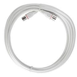 Axing EAK 301-80 aansluitkabel voor eindapparaat 3 m F-Quickfix F-stekker 4-voudig afgeschermde modemkabel voor kabelmodem DATA CATV kabeltelevisie