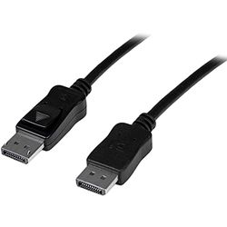 StarTech.com 10 m aktiv DisplayPort-kabel, plugg/kontakt, DP till DP-kabel, svart, DisplayPort anslutningskabel St/St