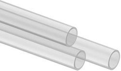 Corsair Hydro X Series, XT Hardline Satin 12 mm Tubing (Straight-Line PMMA Tubing, Resilient Construction, Easy to Cut) Clear