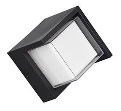 Reality Leuchten LED utomhusvägglampa Puno R27026132, inkl. 8 watt LED, plast svart matt