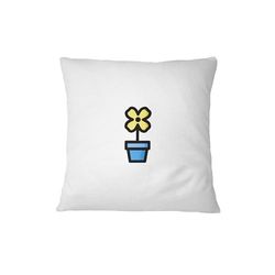 Bona Basics, Taie d'oreiller décorative Décoration de la Maison pour canapé, cafétéria, Taille: 45X45 cm, Couleur: Blanc