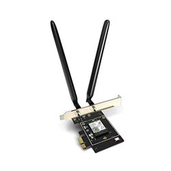 Tenda AX5400 Tarjeta WiFi 6E Adaptador PCIe - Tarjeta WiFi pc Intel AX210 - Bluetooth 5.2/5.0/4.2/4.0 hasta 5400 Mbps - Tri-Band(6GHz/5GHz/2.4GHz) Antena WiFi USB - Compatible con Win11/10 PC E33