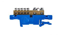 TH35 N LZ-7/N 0920-00 Rail de colonne vertébrale 7 voies Coupe électroplaste Bleu 5901130487516