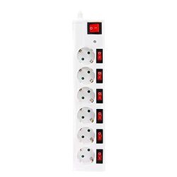 GARZA 420034 Base múltipla, 250 V, branco, M