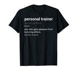 Personal Trainer Divertente Definizione Allenamento Maglietta