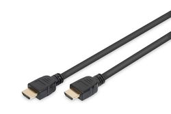 DIGITUS Câble de connexion HDMI 2.1 Ultra High Speed, type A mâle/mâle - 3.0m - avec canal Ethernet - UHD-II 8k/60Hz - 4k/120Hz - compatible avec PS5, Xbox Series, TV/Beamer - contacts dorés - Noir