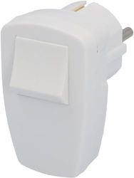 Unitec 40544L Interrupteur Shucko en PVC Blanc