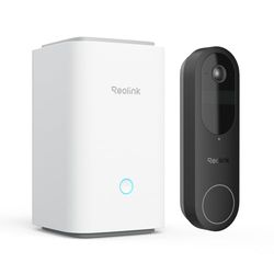 Reolink Video Doorbell + Home Hub, Campanello Wi-Fi 2K DualBand con visuale 150°x150°, rilevamento persone/veicoli/pacchi, audio bidirezionale, archiviazione locale, senza canone mensile