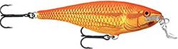 Rapala - Leurre de Pêche Super Shad Rap - Matériel de Pêche avec Corps en Balsa - Leurre Pêche d'Eau Douce - Profondeur de Nage de 1,5 à 2,7m - 14cm / 45g - Fabriqué en Estonie - Goldfish