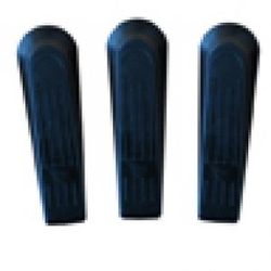 MSV 100196 3 oordelen deur, kunststof, zwart, 12 x 2,7 x 0,1 cm