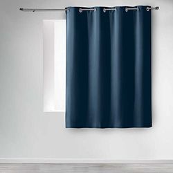 Douceur d'Interieur gordijn met ogen, blauw, 135 x 180 cm