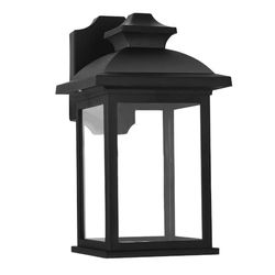 Zarivy Applique extérieure noire IP44 en polycarbonate, dimensions 31 x 17 x 22,3 cm, idéale pour l'éclairage des espaces extérieurs.