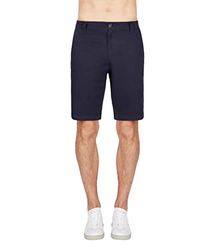 Armani Exchange mäns solid stretch twill shorts ledig, Djup marinblå, 42 SE