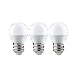 Paulmann 28579 lâmpada LED gota 3 x 5,5 W, lâmpada opal, iluminação 2700 K E27