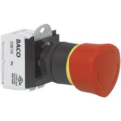 Baco L22ER01D Emergency collar stop Plastic,Black 600 V 10 A IP69K 1 pc(s)