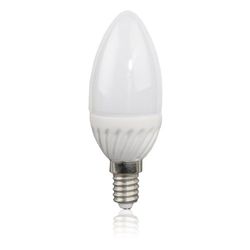 Xavax Faretto LED E14 3 W (sostituisce 15 W), 245 Lumen/Candela a Forma di Lampadina, Bianco Caldo