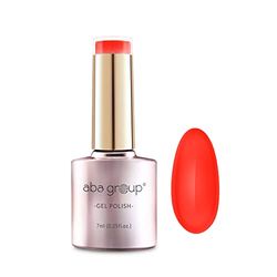 Aba Group Hybridlack rött 7 ml, hybridnagellack, UV LED-nagellack, hybridmanikyr blötläggning av nagelpolering, färglack för färgintensiva fingernaglar, dryg och hållbar nagelpolering (166)