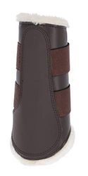Covalliero Kerbl 3210548 Dressuurbeenkappen fleece achter bruin, M