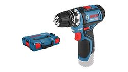 Bosch Professional Gsr 12V-15 Fc Flexiclick System 12V System Trapano-Avvitatore a Batteria, con 1X Accessorio, Mandrino Autoserrante Gfa 12-B, Batteria e Caricabatteria Non Incluse, in L-Boxx