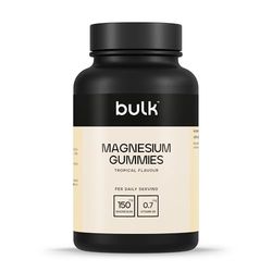 Bulk Gummies au Magnésium,150mg, Tropical, Soutien osseux et énergétique, 60 Gummies