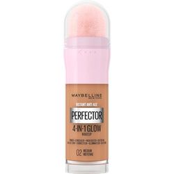 Maybelline New York Fondotinta Perfezionante Instant Perfector 4-in-1 Glow, Minimizza, Corregge, Uniforma e Illumina, Finish Luminoso Senza Imperfezioni, 20 ml, Tonalità: 02 Medium