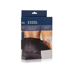 Exdol, Faja médica, Negra - 1 Unidad