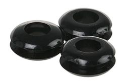 RS PRO Kabelhylsa, typ till Ø 5 mm hål ø 7,2 mm PVC svart, förpackning med 100 stycken