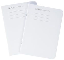 Herlitz 50033812 navulling voor notitieboekje flex, A6, 2 x 40 vellen gestippeld, 1 stuk, wit