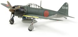 Tamiya- Mitsubishi A6M5 Zero Fighter (Zeke) Modello, Scala 1:72, Multicolore, 60779