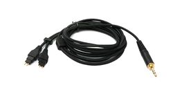 System-S Cavo di ricambio audio 2 m AUX jack intrecciato per cuffie Sennheiser HD650 HD600 HD580 HD660S HD6XX