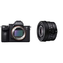 Sony Alpha 7 III Fotocamera Mirrorless Full-Frame, Nero + SEL-40F25G Obiettivo Full-Frame Focale Fissa 40mm F2.5, Premium Serie G
