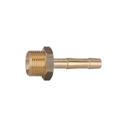 RIEGLER MS2393413 - Boquilla de manguera cilíndrica con rosca exterior para manguera LW 13 mm, latón CW614N, SW 32, G 3/4"