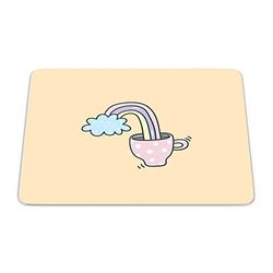 Bonamaison, Rectangle Pop Art Digital Printed Mouse Pad, Non-Slip Base, for Office and Home, Size: 22 x 18 cm