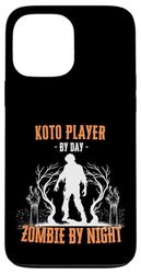 Koto Player by Day Zombie by Night Funny Halloween Musician Case for iPhone 13 Pro Max