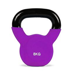 Pesa rusa de 8 kg de hierro fundido para entrenamiento de todo el cuerpo Cross Training Pesas Pelota con agarre antideslizante