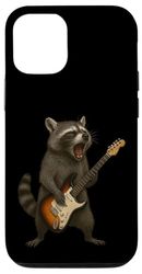 Raccoon Electric Guitar Music Lover Guitarist Boys Girls Case for iPhone 12/12 Pro