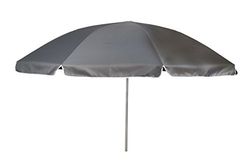No Label 7267247 parasoll grå 200 cm