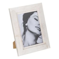 BigBuy Home Fotolijst crème hout glas 21,5 x 1,5 x 26,5 cm