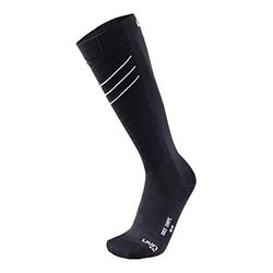 UYN Ski Race Shape Man Race Shape Calza Da Sci Uomo, Uomo, Black/White, 35/38