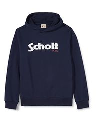 Schott NYC Pojkar Swhoodboy tröjor, marinblå, 14 År