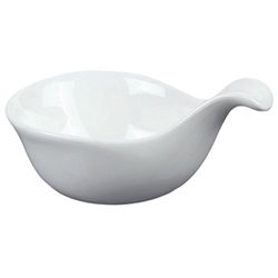 Bowls Met Handvat 12 Cm Wit Porselein - 12 Eenheden