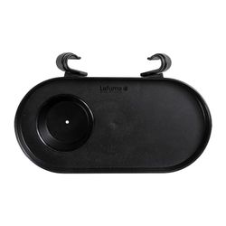 Lafuma Mobilier Mueble Portavasos para sillón Relax en plástico Reciclado, Color Negro, LFM5255_0247