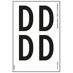 One Letter Sheet - D - 13mm Character Height - 300x200mm - Self Adhesive Vinyl