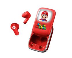 OTL Technologies Écouteurs sans Fil Super Mario avec étui de Charge Coulissant et lumière LED