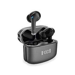 KSIX Noise Cancel 3 Draadloze Bluetooth-hoofdtelefoon met actieve ruisonderdrukking, ANC + ENC, HD-oproepen, transparantie-modus, led-paneel, True Wireless Stereo, spraakassistent, 18 uur looptijd