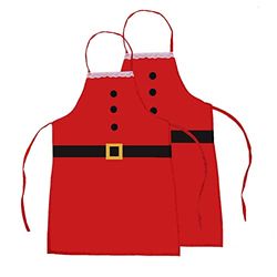 Uten - Paquete de 2 Delantales de Navidad, Regalo de Cocina, Fiesta de Barbacoa, Cocina de Navidad, Delantales de Cocina para Hombres y Mujeres, Regalo